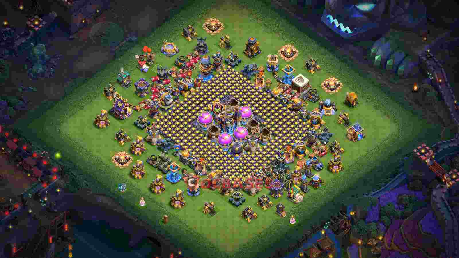 Town Hall 18 Base -farming – Layout id: lez2s base layout