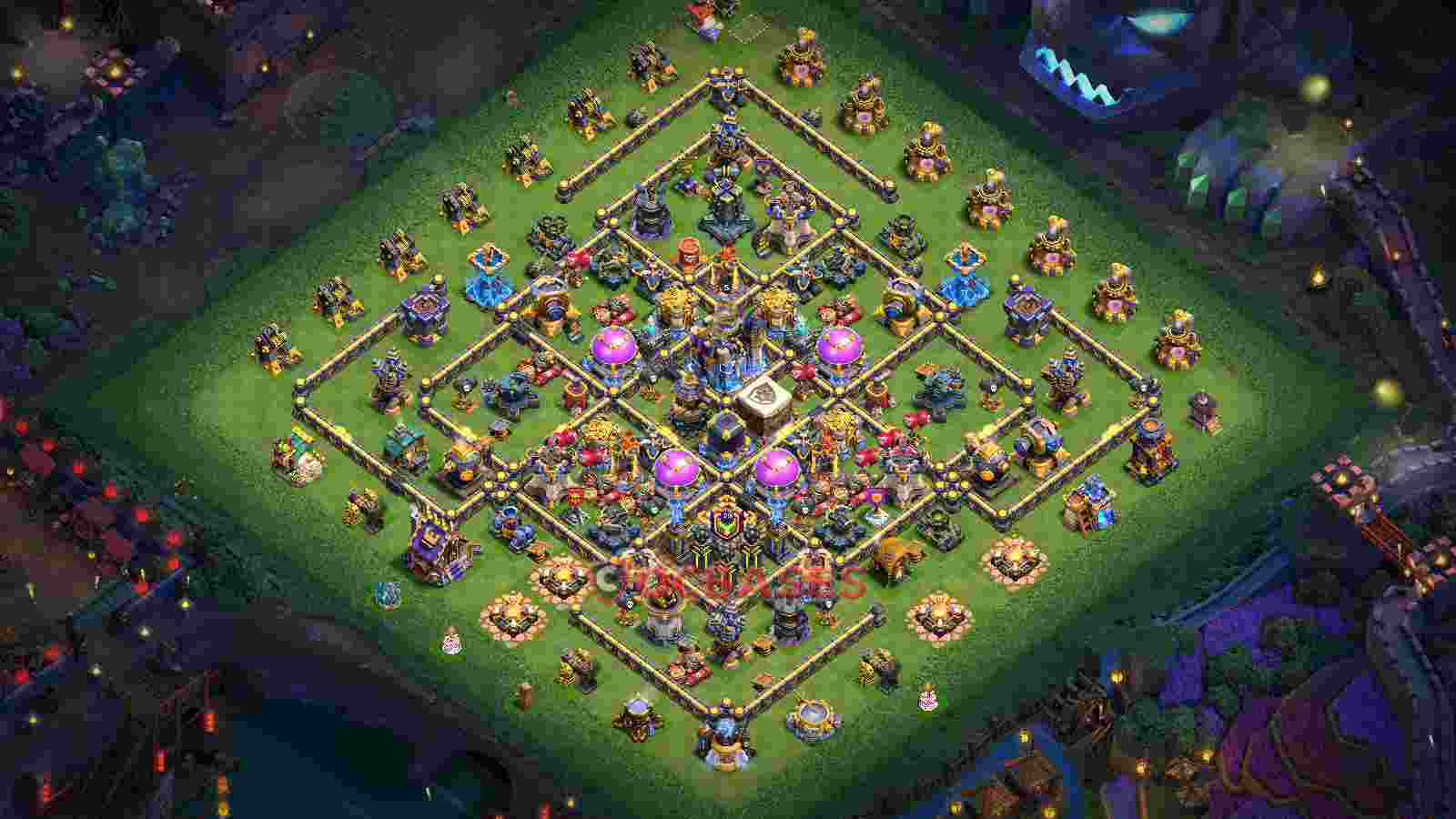 Town Hall 18 Base -farming – Layout id: g7k63 base layout