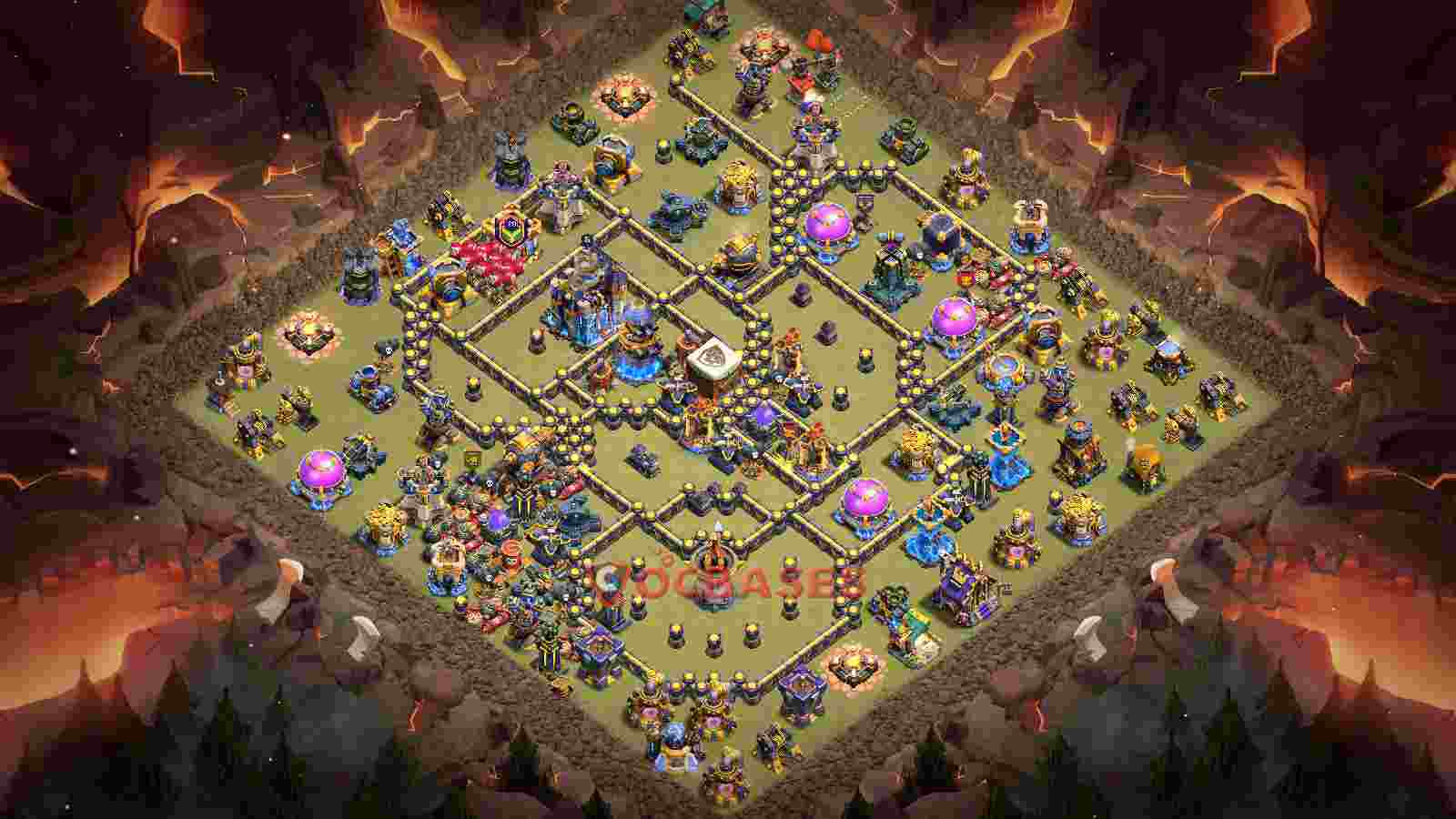 Town Hall 18 Base -war – Layout id: plgwb base layout
