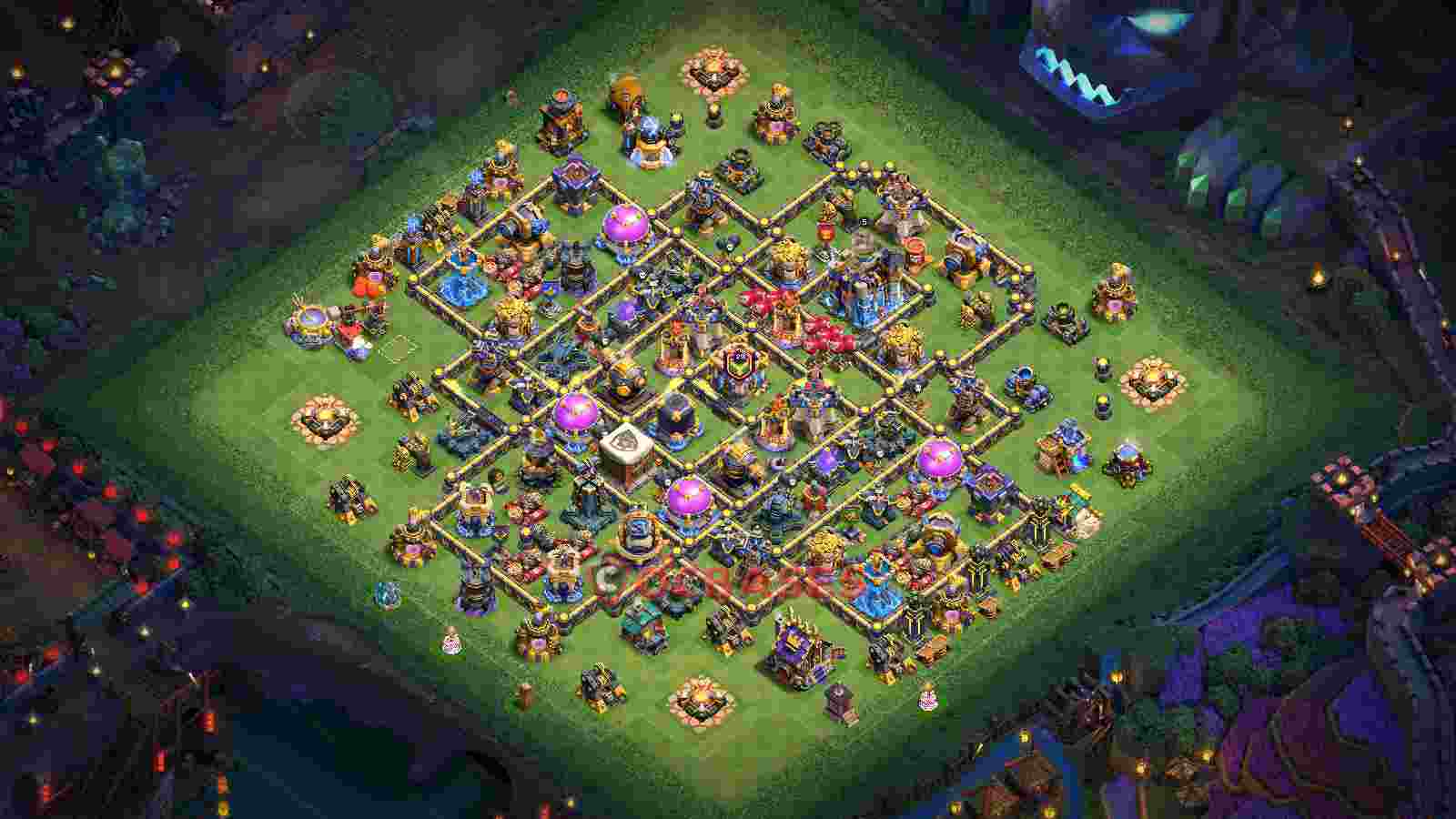 Town Hall 18 Base -farming – Layout id: ttsgx base layout