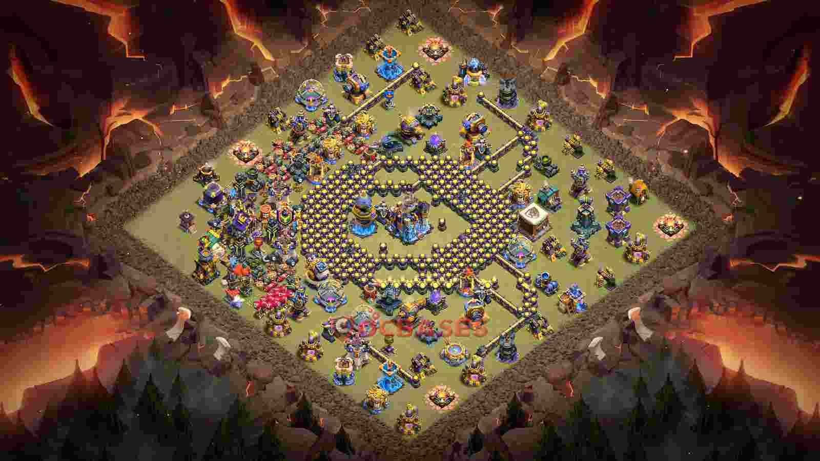 Town Hall 18 Base -war – Layout id: kgz8v base layout