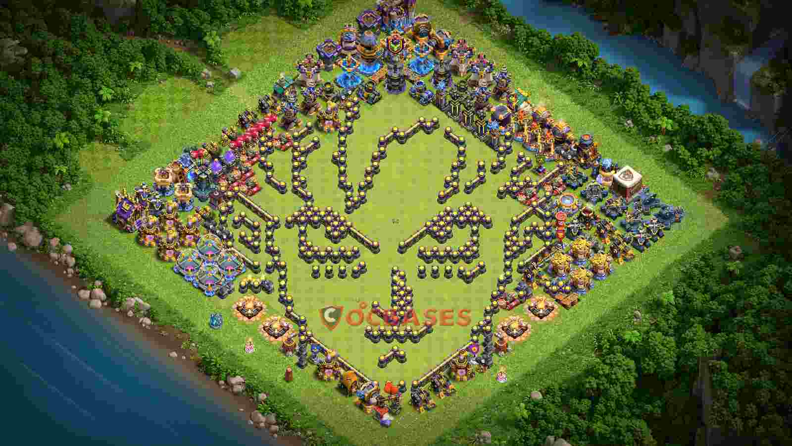Town Hall 18 Base -fun – Layout id: cw096 base layout