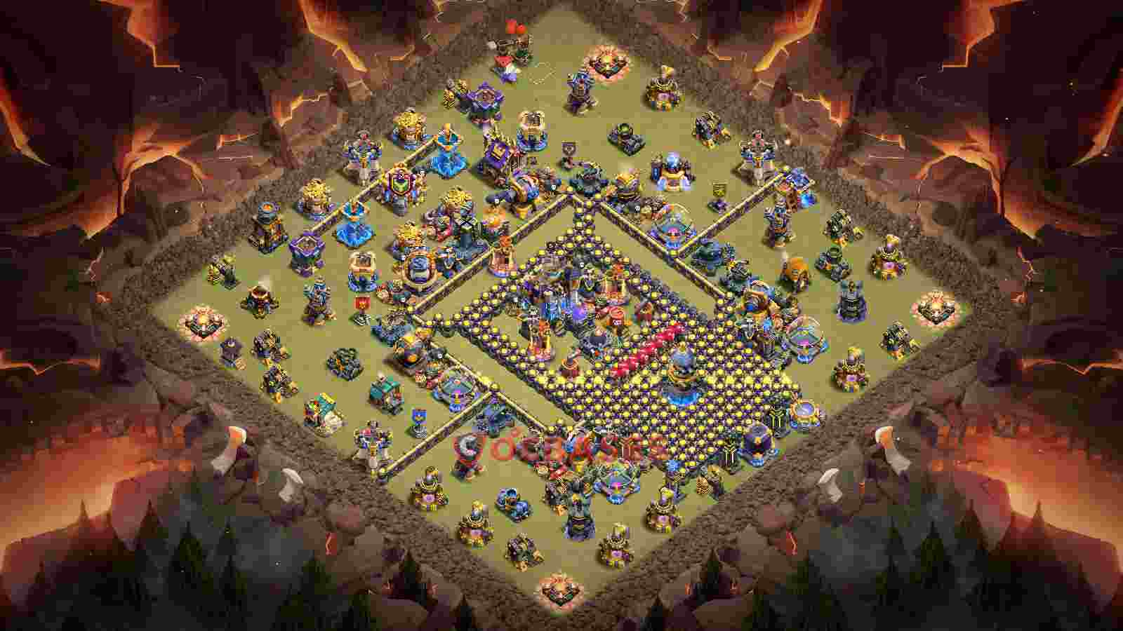 Town Hall 18 Base -war – Layout id: 9n7rj base layout