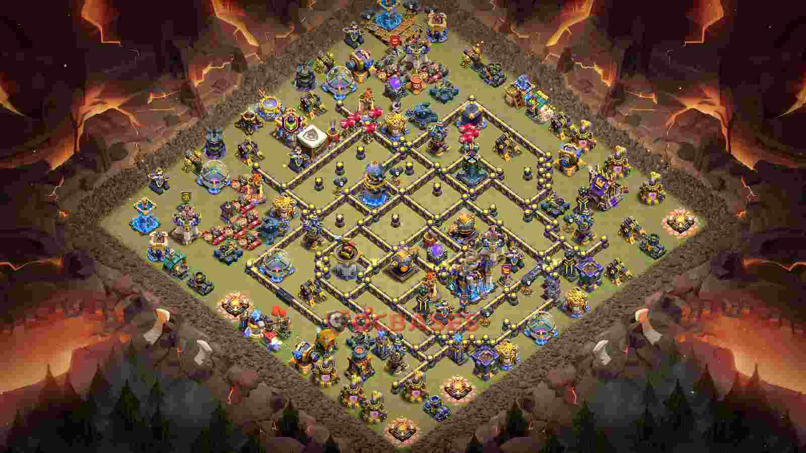 Town Hall 18 Base -war – Layout id: osy3e base layout