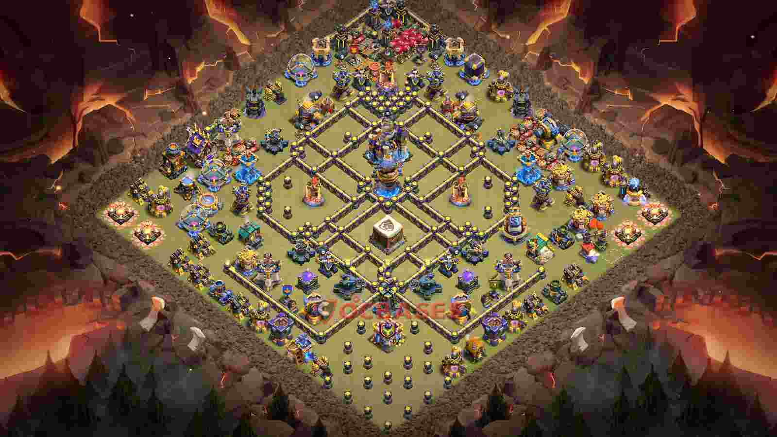 Town Hall 18 Base -war – Layout id: asfel base layout