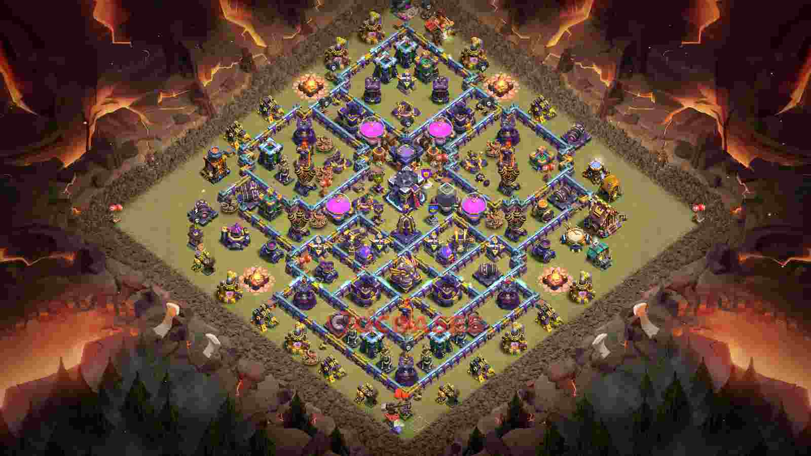 Town Hall 15 Base -war – Layout id: glmy9 base layout