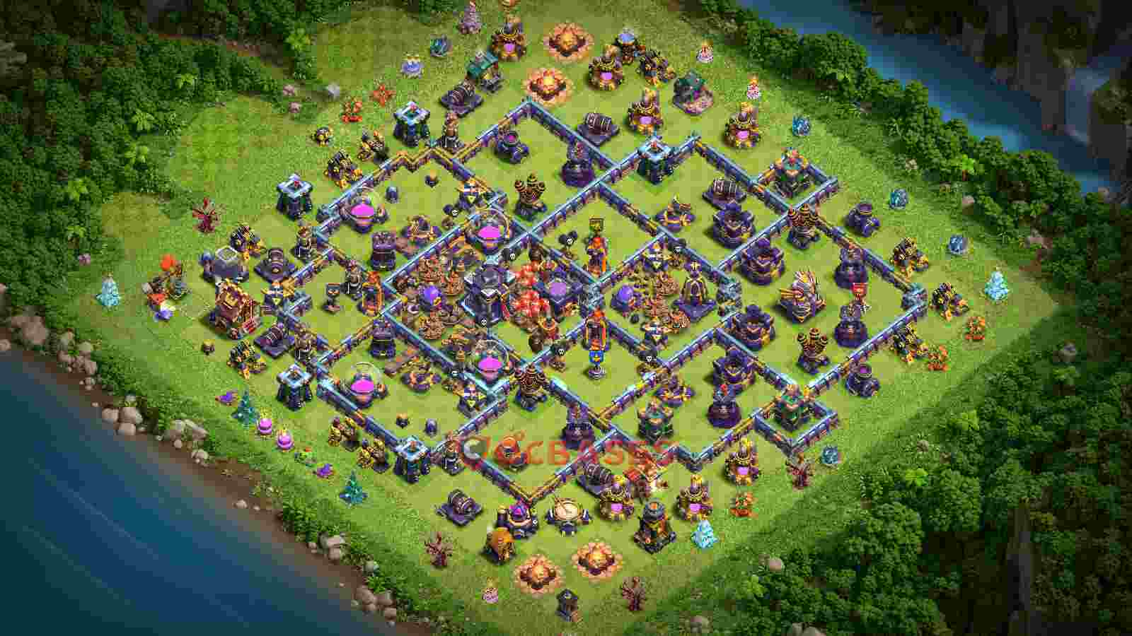 Town Hall 15 Base -trophy – Layout id: z890d base layout