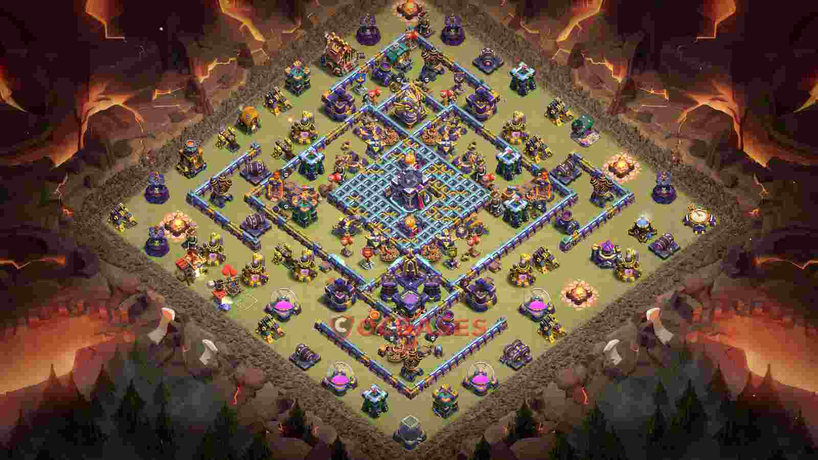 Town Hall 15 Base -war – Layout id: mlt6i base layout
