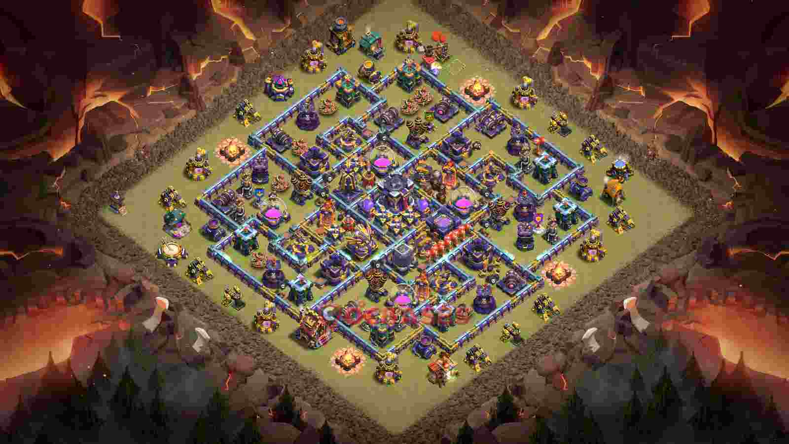 Town Hall 15 Base -war – Layout id: ipoqd base layout