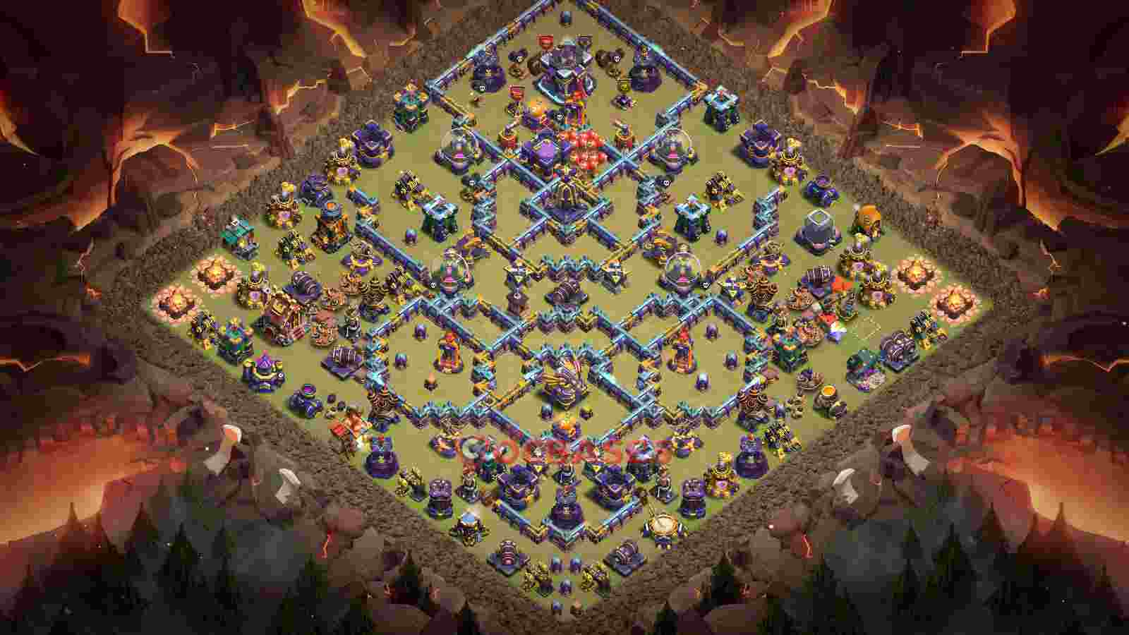 Town Hall 15 Base -war – Layout id: kofpn base layout