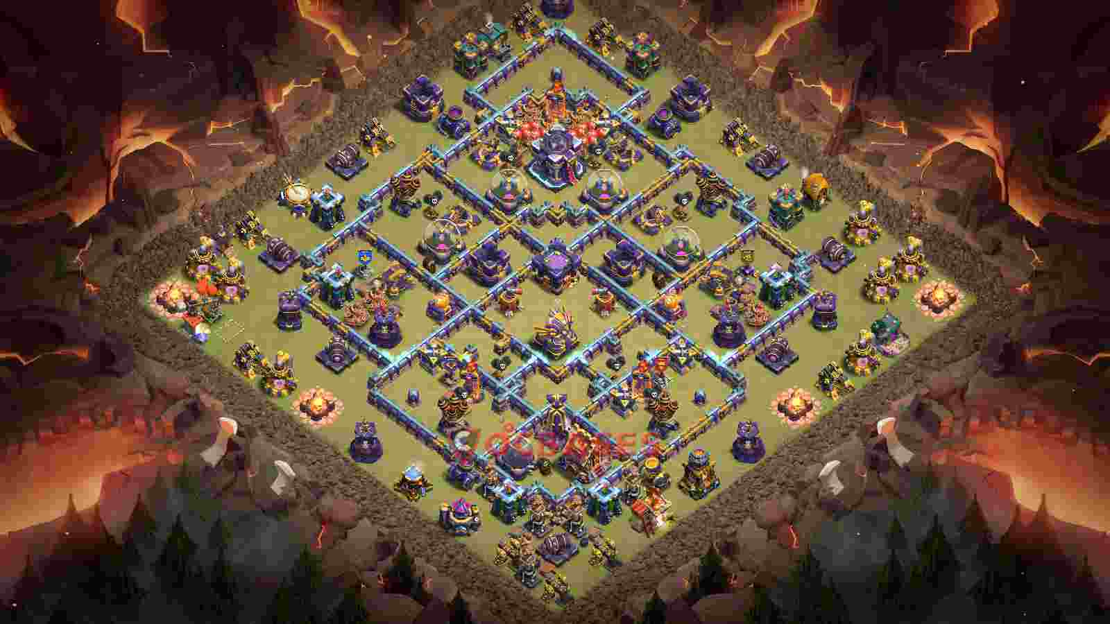 Town Hall 15 Base -war – Layout id: t5hbq base layout