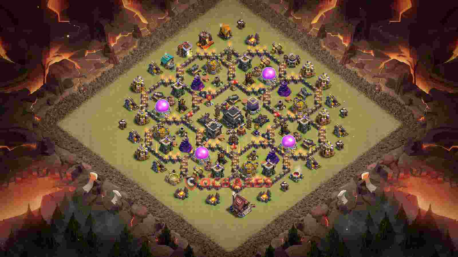 Town Hall 9 Base -war – Layout id: uziej base layout