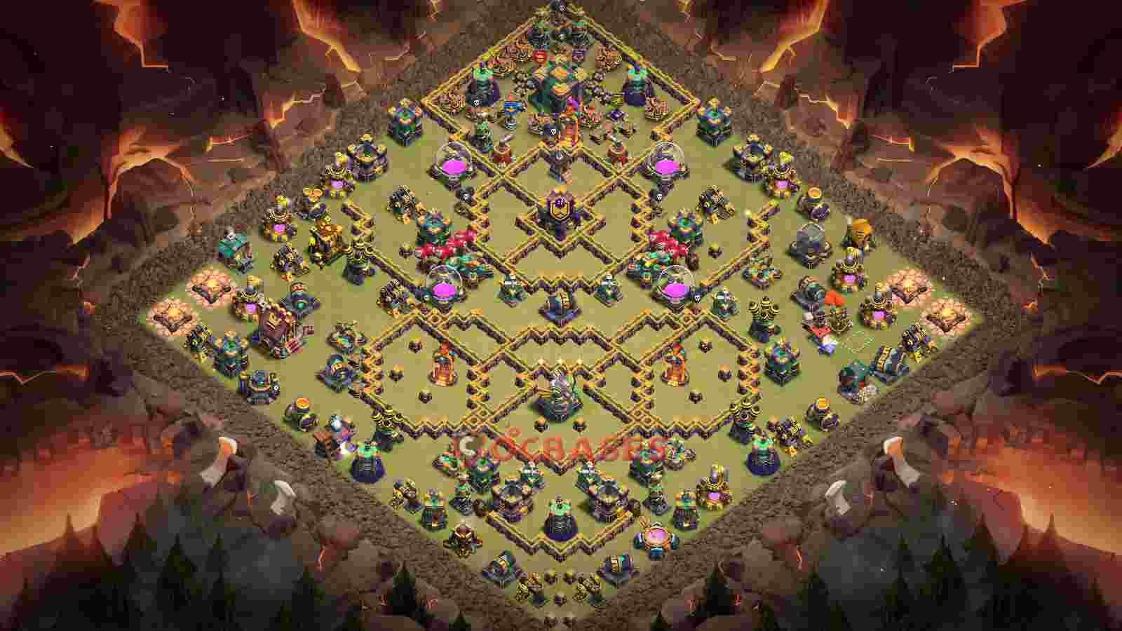 Town Hall 14 Base -war – Layout id: iyz4r base layout