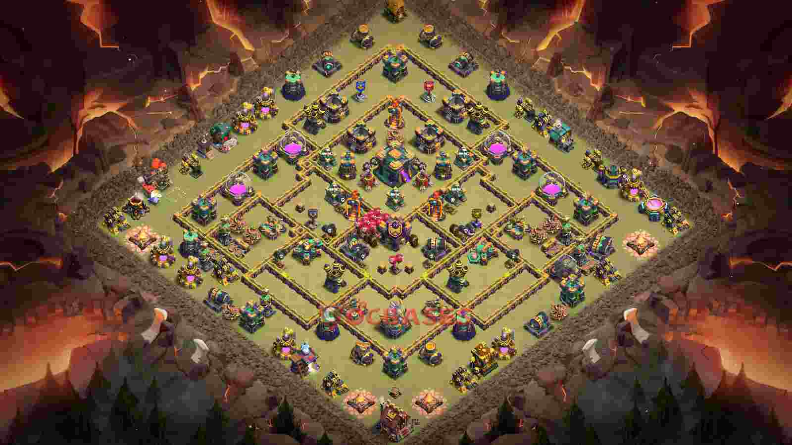 Town Hall 14 Base -war – Layout id: t46nr base layout