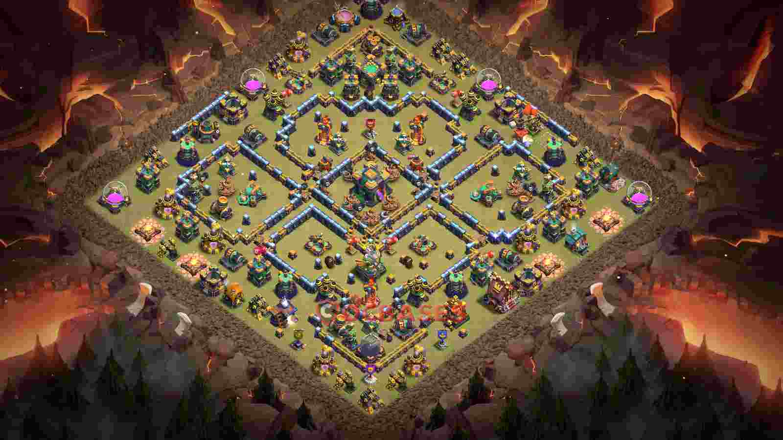 Town Hall 14 Base -war – Layout id: 1nsuh base layout