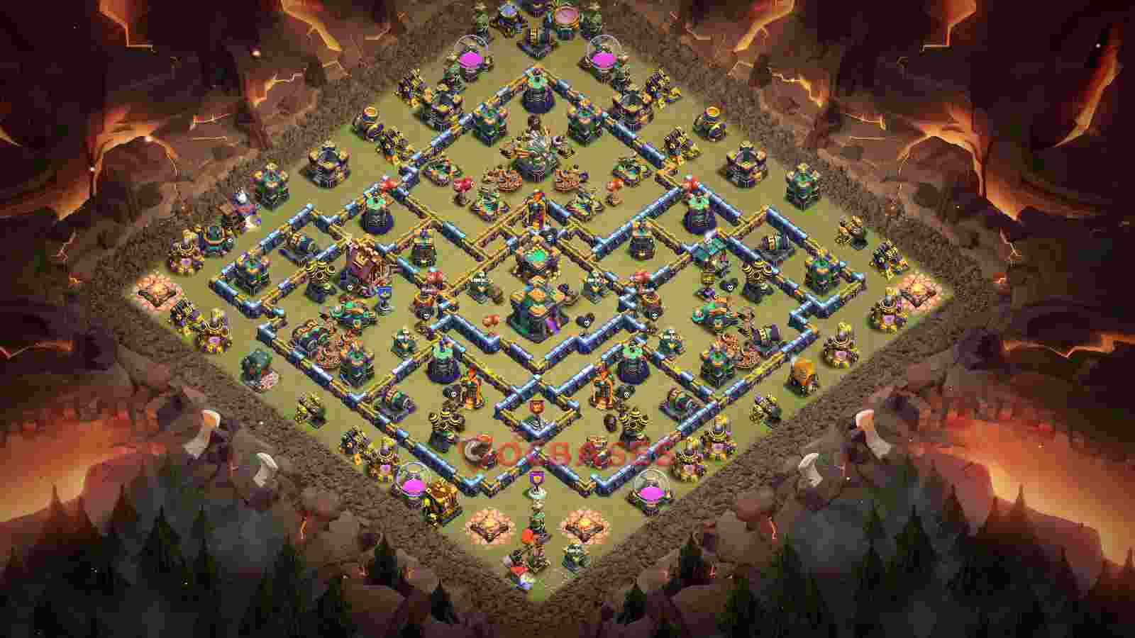 Town Hall 14 Base -war – Layout id: gzgh6 base layout