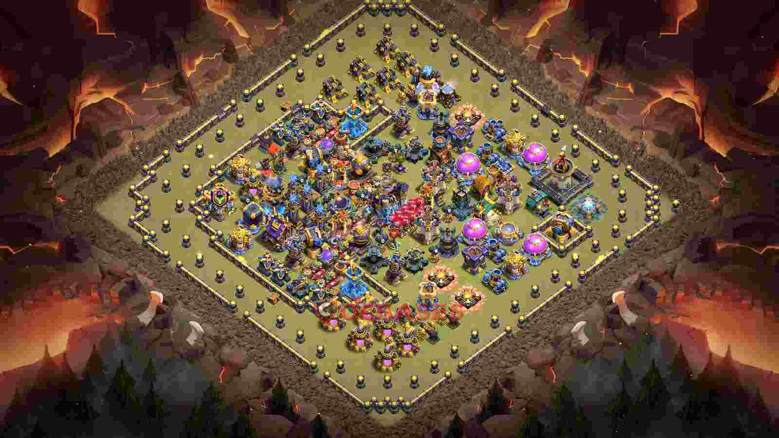 Town Hall 18 Base -war – Layout id: mg98f base layout