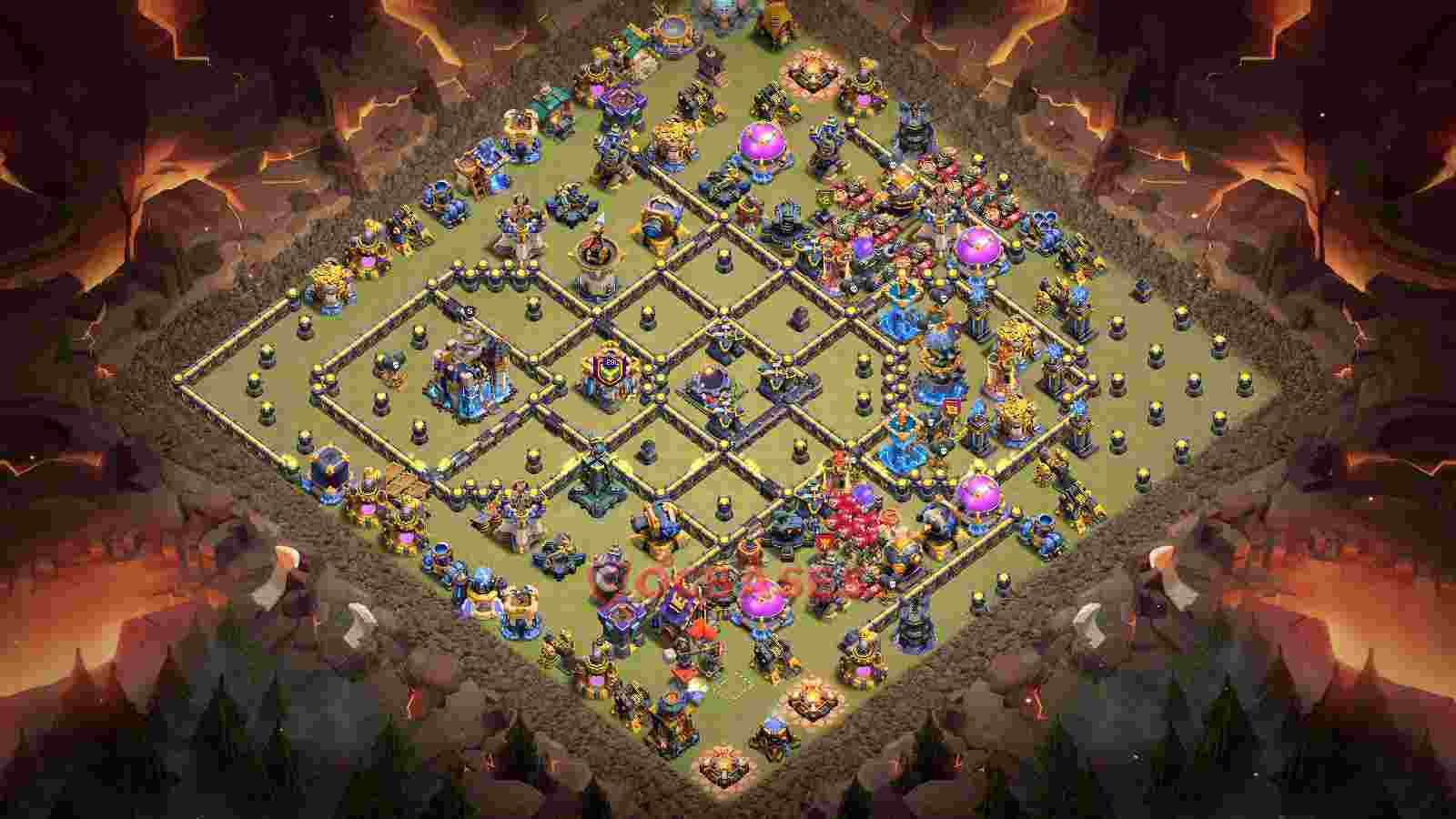 Town Hall 18 Base -war – Layout id: 5bmhb base layout