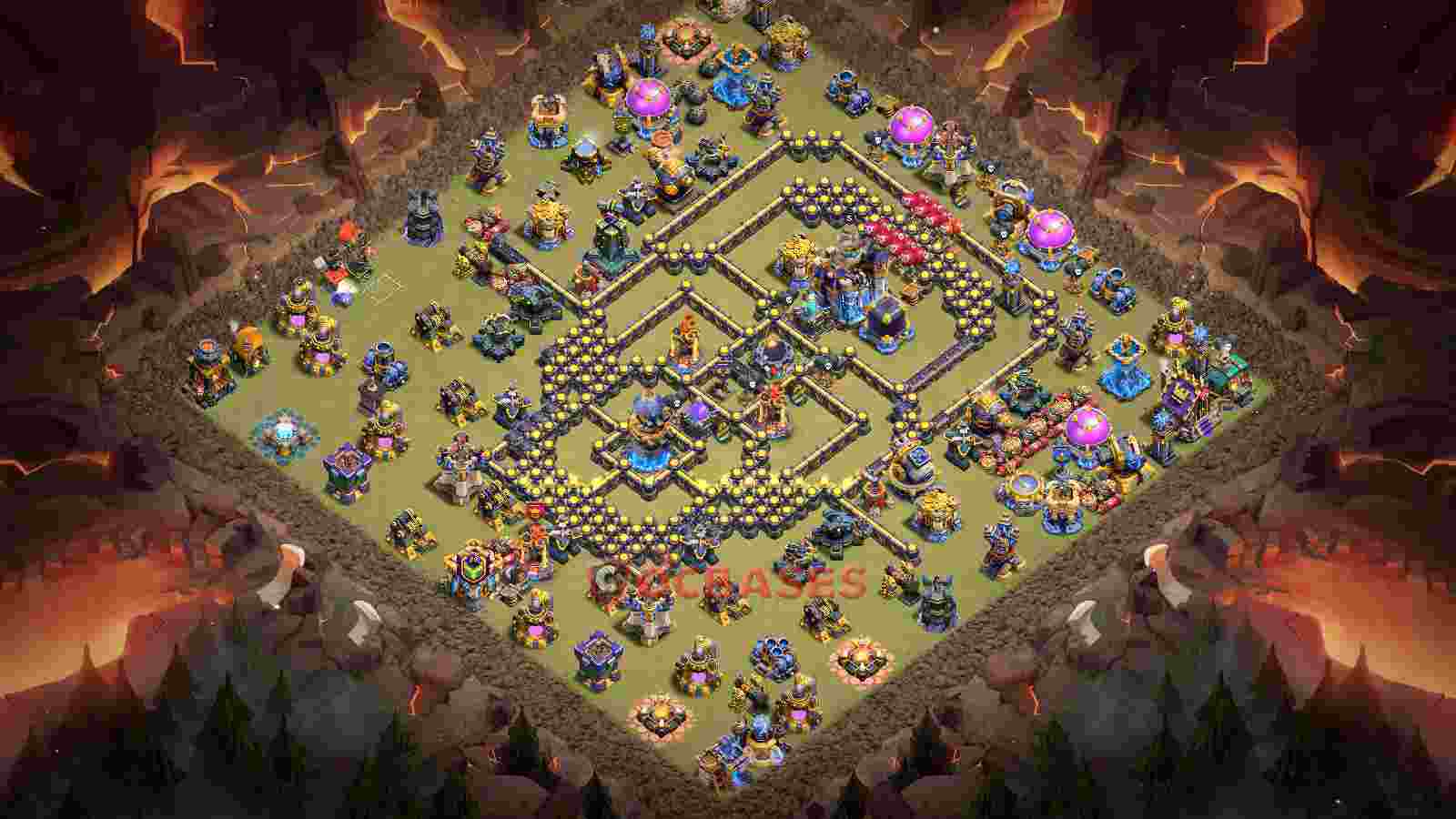 Town Hall 18 Base -war – Layout id: kr9h6 base layout