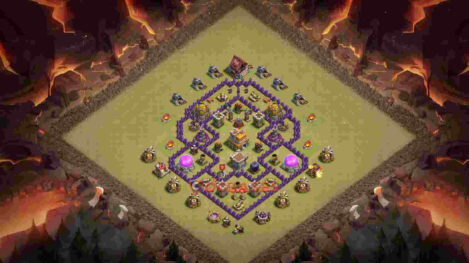 Town Hall 7 Base -war – Layout id: tr26l base layout