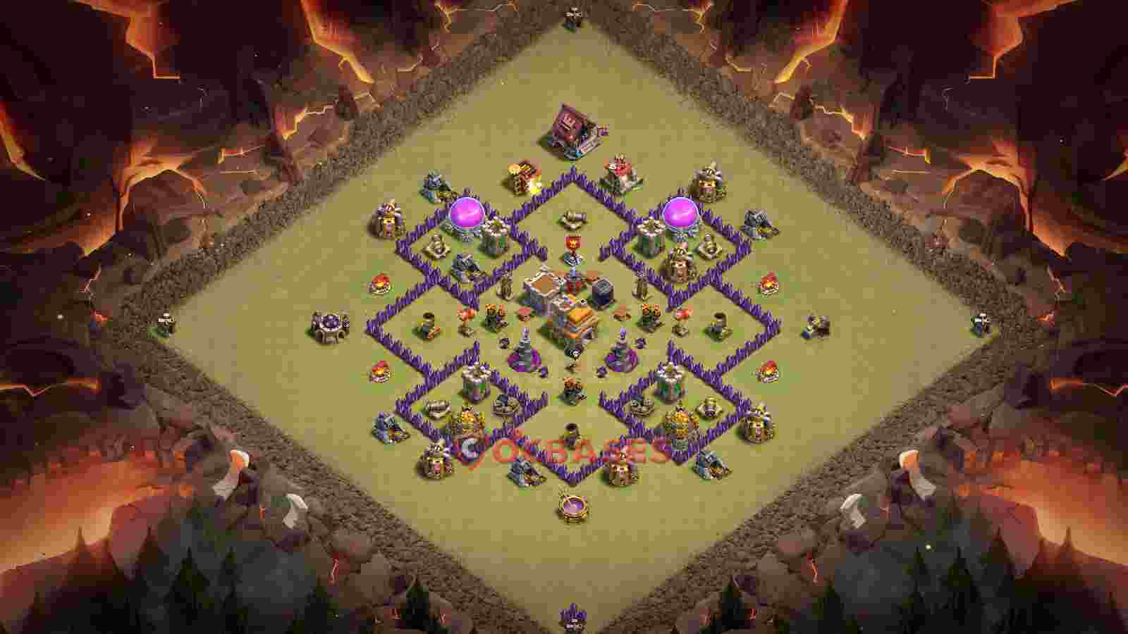 Town Hall 7 Base -war – Layout id: suwop base layout