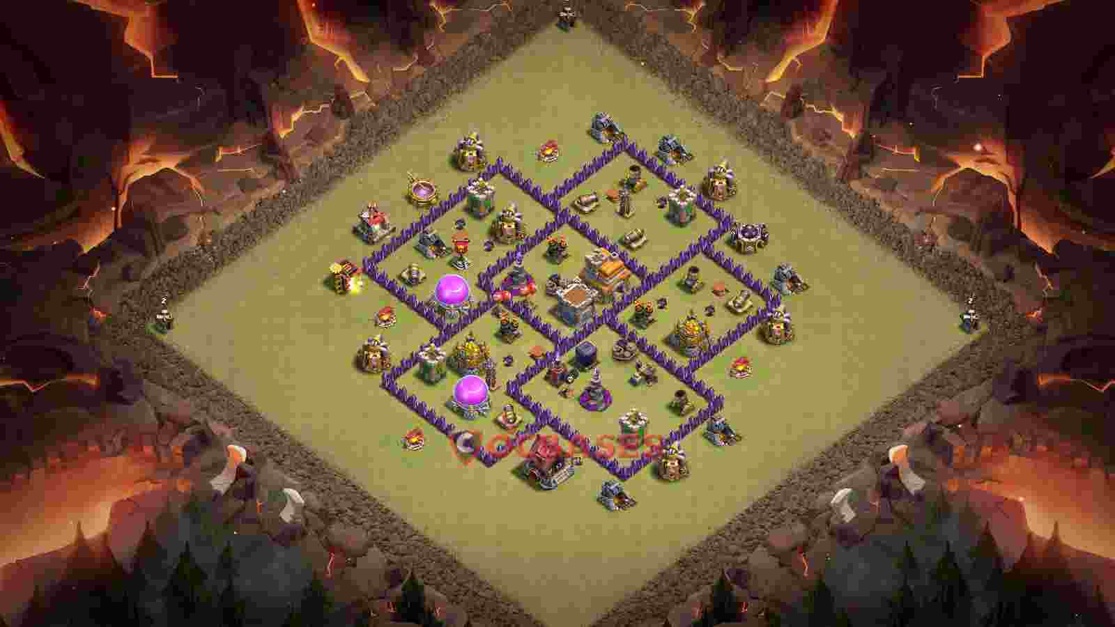 Town Hall 7 Base -war – Layout id: c7x5w base layout