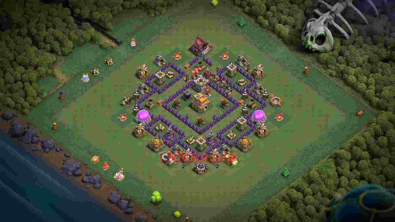 Town Hall 7 Base -trophy – Layout id: ydl28 base layout