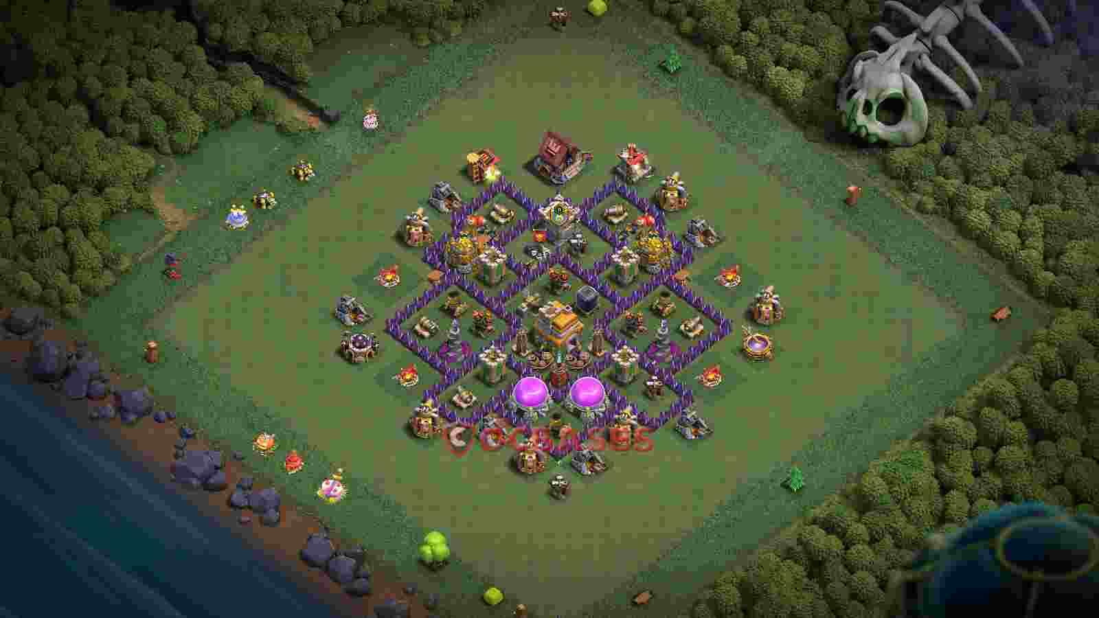 Town Hall 7 Base -farming – Layout id: gh2nn base layout