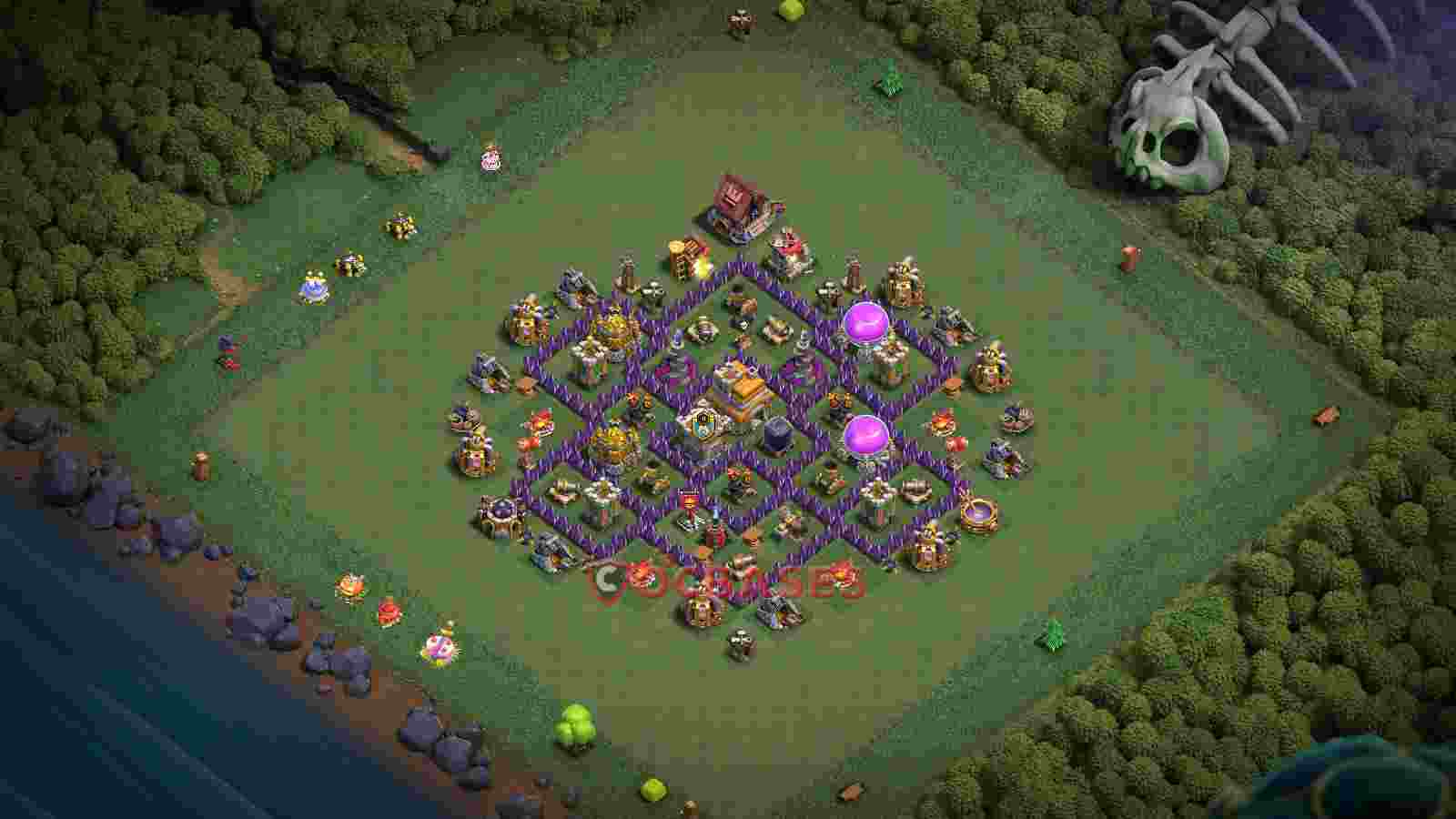 Town Hall 7 Base -farming – Layout id: edjae base layout