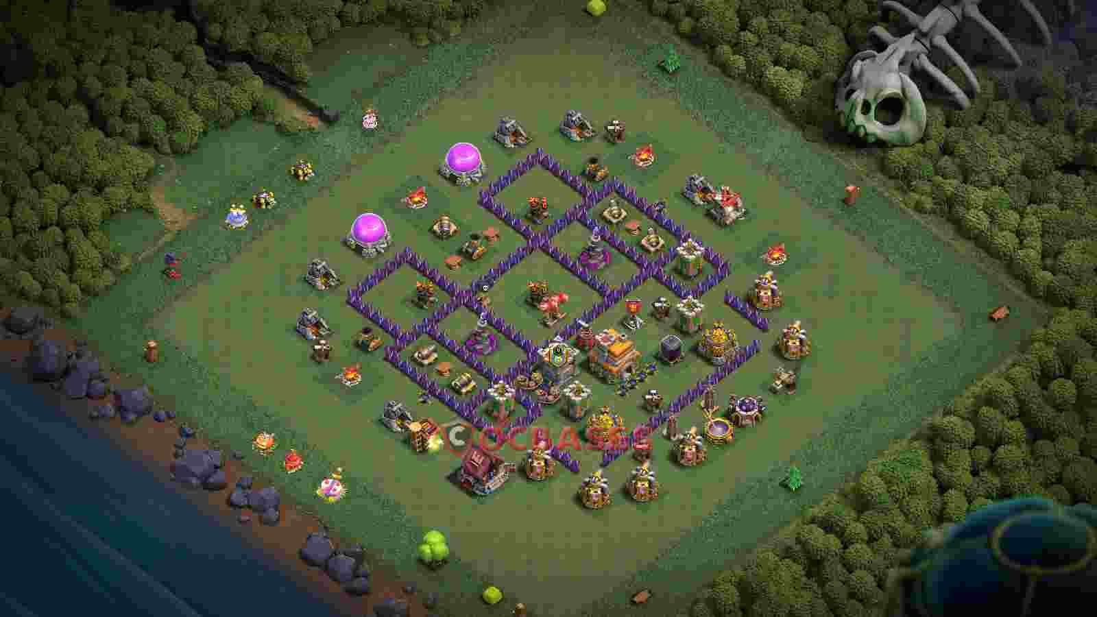Town Hall 7 Base -cwl – Layout id: vo84s base layout