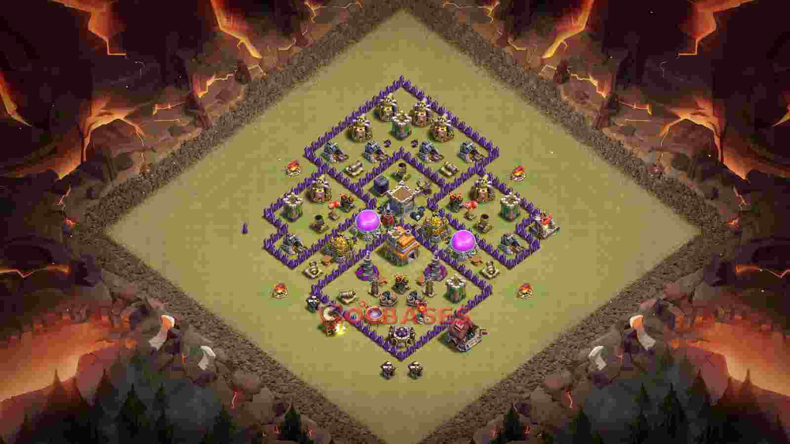 Town Hall 7 Base -war – Layout id: 12koe base layout