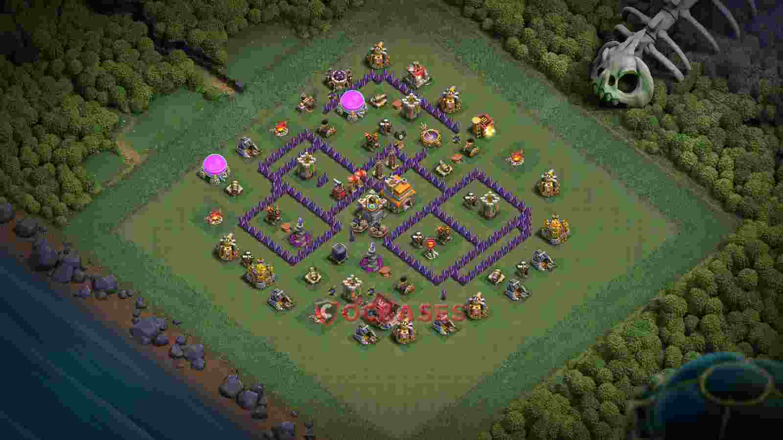 Town Hall 7 Base -trophy – Layout id: jamdi base layout