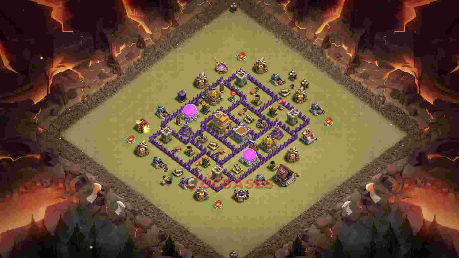Town Hall 7 Base -war – Layout id: ria01 base layout