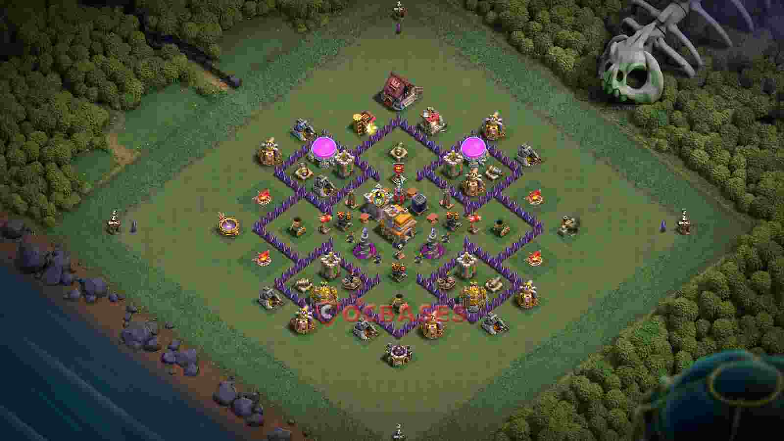 Town Hall 7 Base -farming – Layout id: bkzid base layout