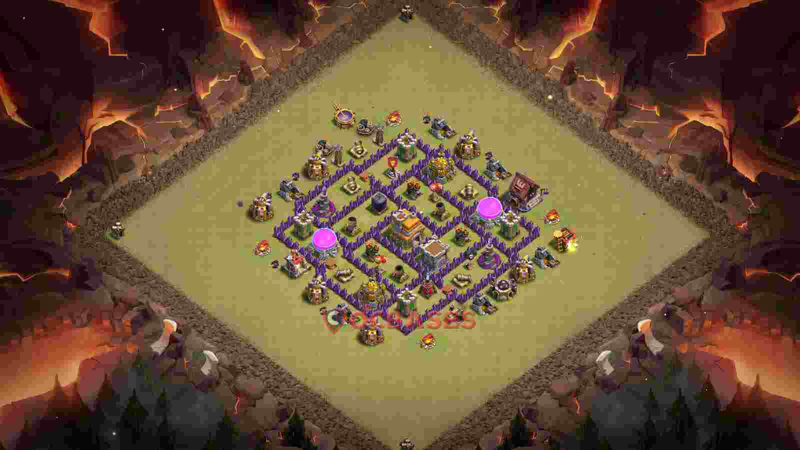 Town Hall 7 Base -war – Layout id: cy2z3 base layout