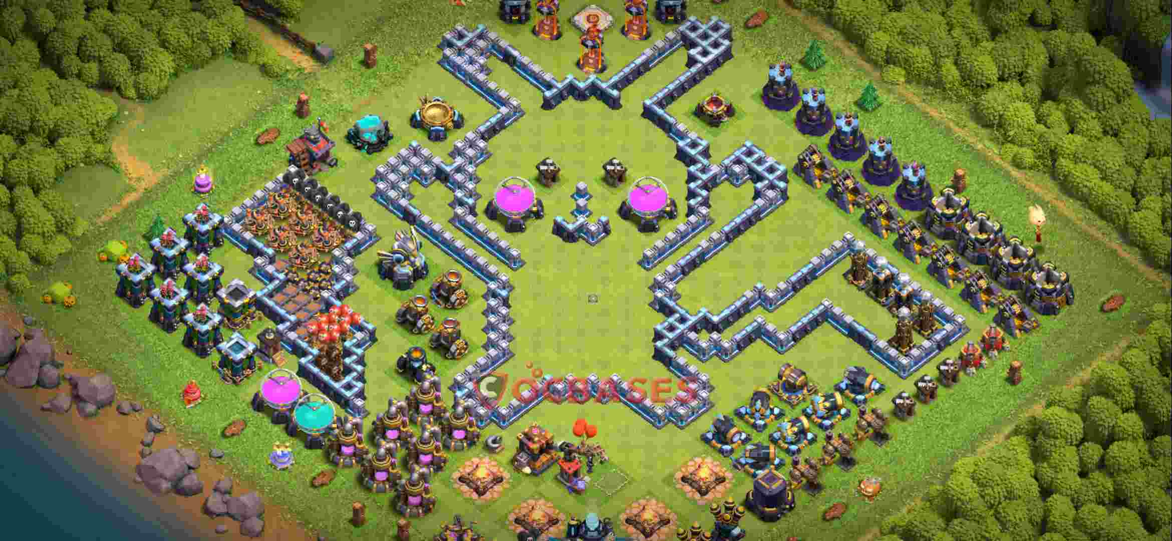 Town Hall 13 Base – Layout id: 6bs8i base layout