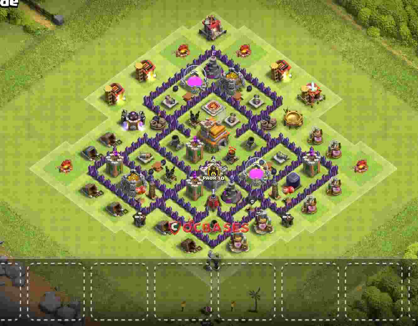 Town Hall 7 Base – Layout id: ov1fd base layout