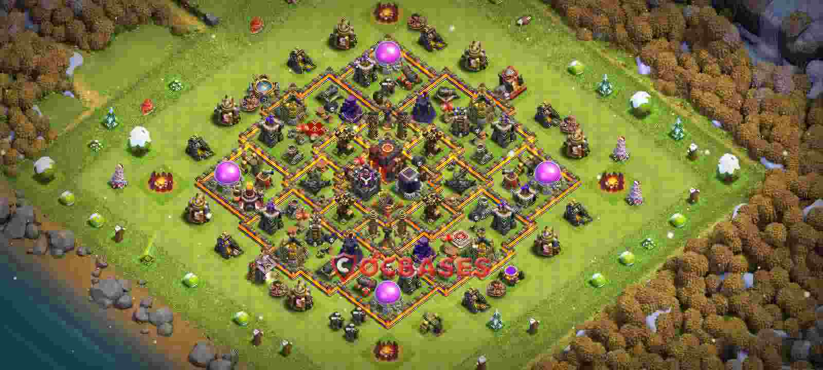 Town Hall 10 Base – Layout id: dkcvl base layout