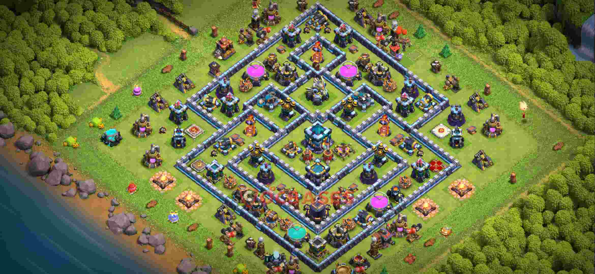 Town Hall 13 Base – Layout id: n91nb base layout