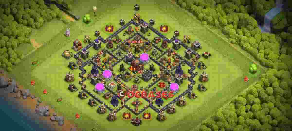 Town Hall 10 Base – Layout id: t525x base layout
