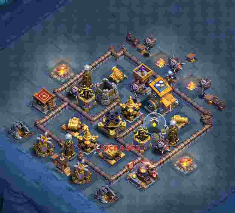 Builder Hall 10 Base -trophy – Layout id: czbz2 base layout, image 2