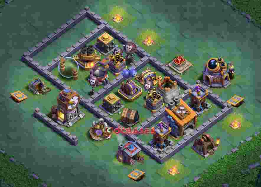 Builder Hall 8 Base -trophy – Layout id: 0i39w base layout, image 2