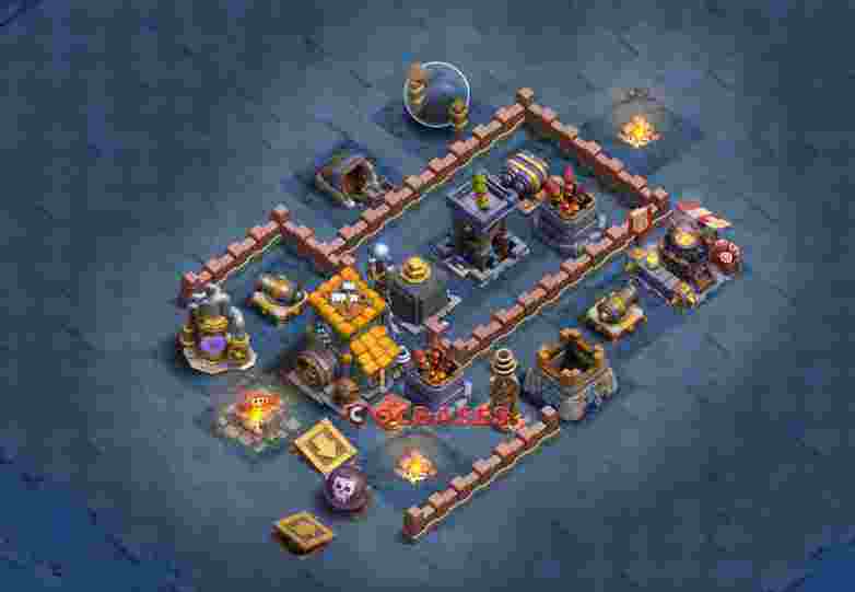 Builder Hall 7 Base -trophy – Layout id: 5wi00 base layout, image 2