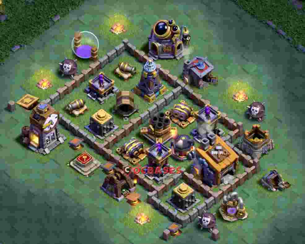 Builder Hall 8 Base -trophy – Layout id: lnwp2 base layout, image 1