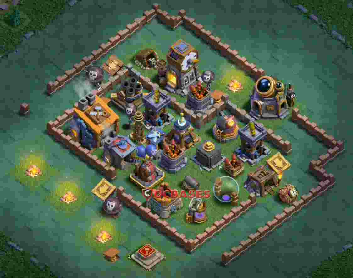 Builder Hall 8 Base -trophy – Layout id: fshcn base layout, image 1