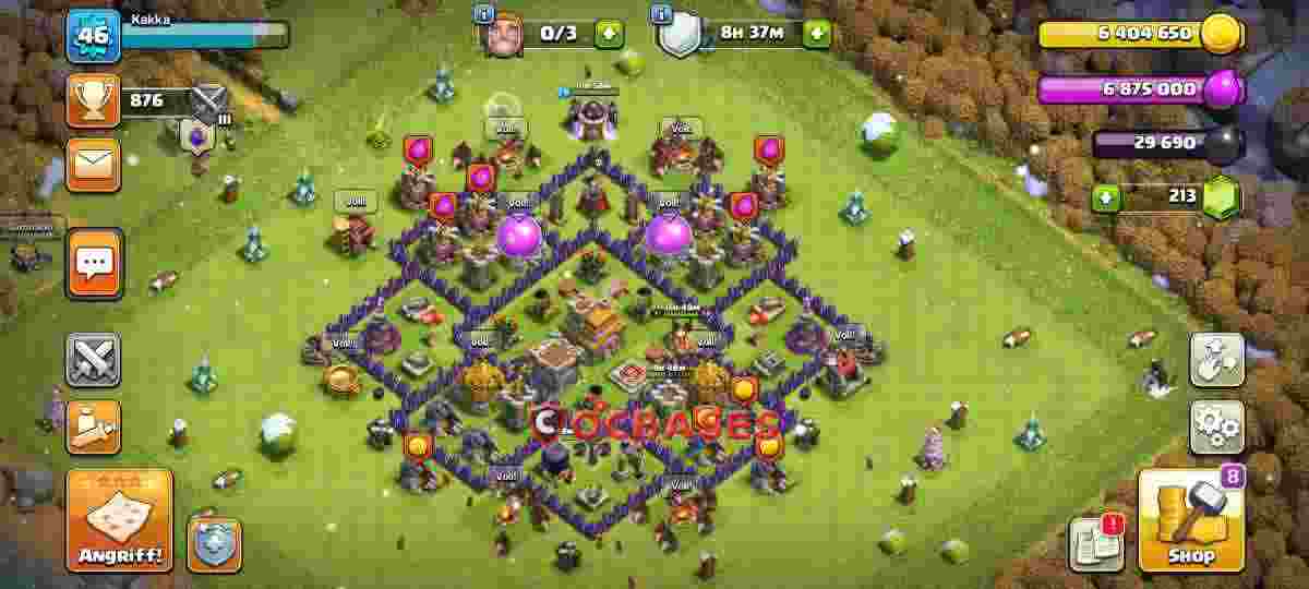 Town Hall 7 Base – Layout id: mocj0 base layout