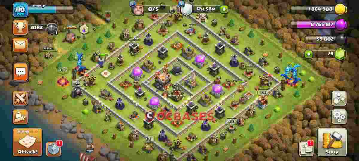 Town Hall 11 Base – Layout id: yhrmm base layout