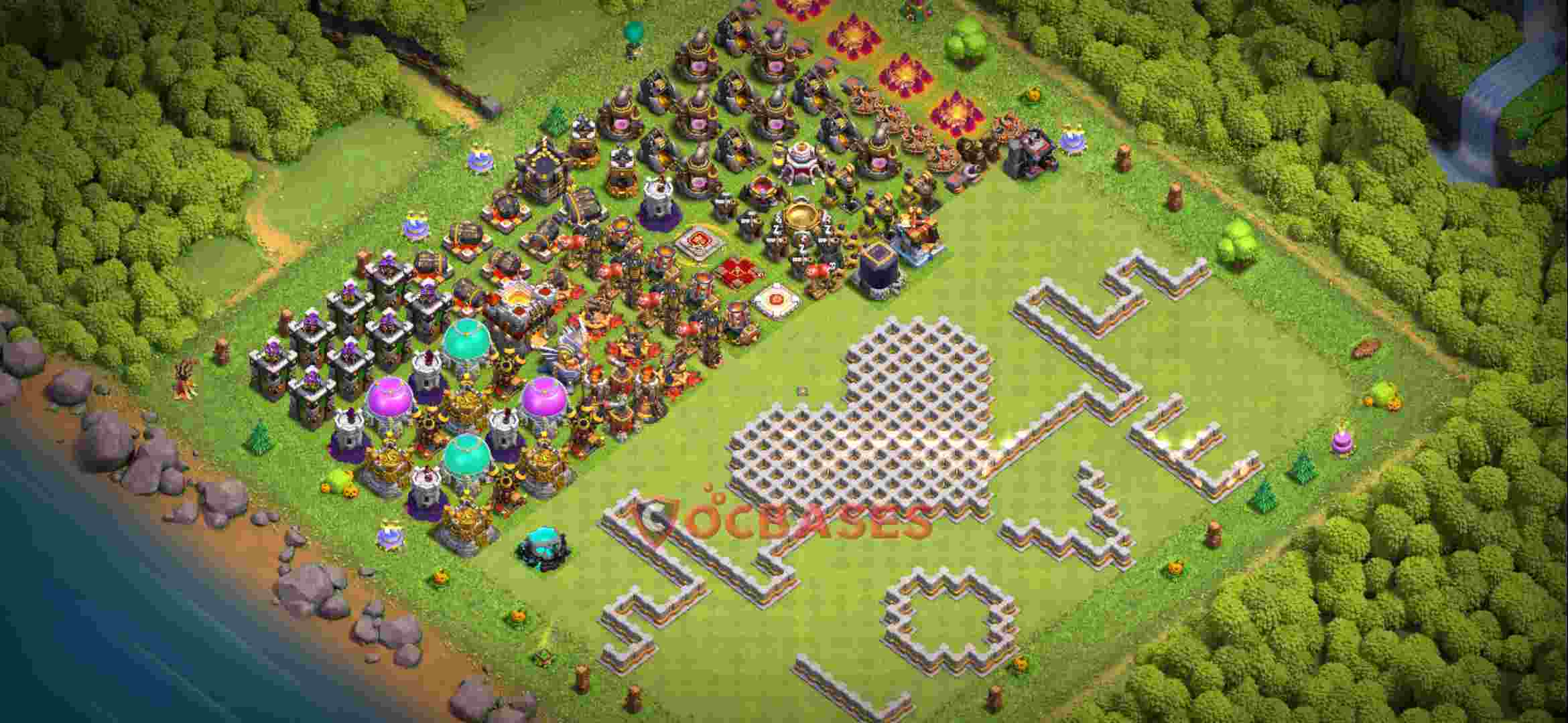 Town Hall 11 Base – Layout id: lfp9c base layout