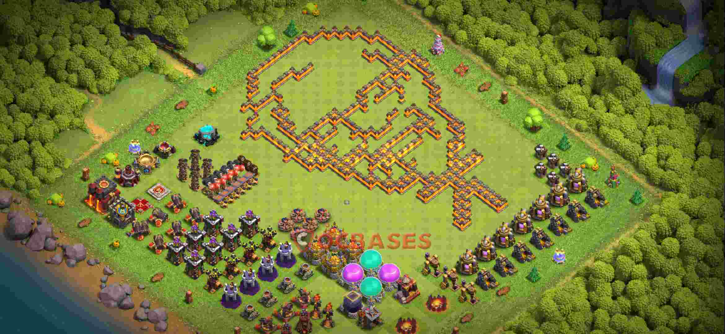 Town Hall 10 Base – Layout id: j2jj5 base layout