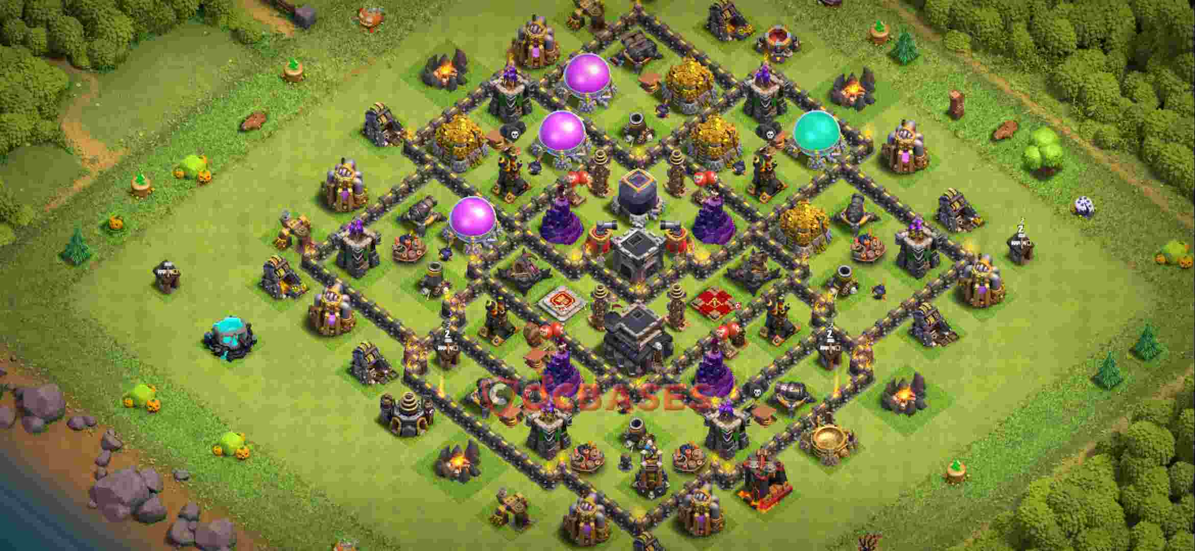 Town Hall 9 Base – Layout id: br5fz base layout